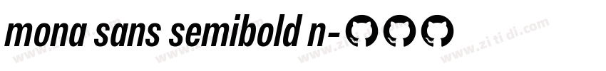 mona sans semibold n字体转换